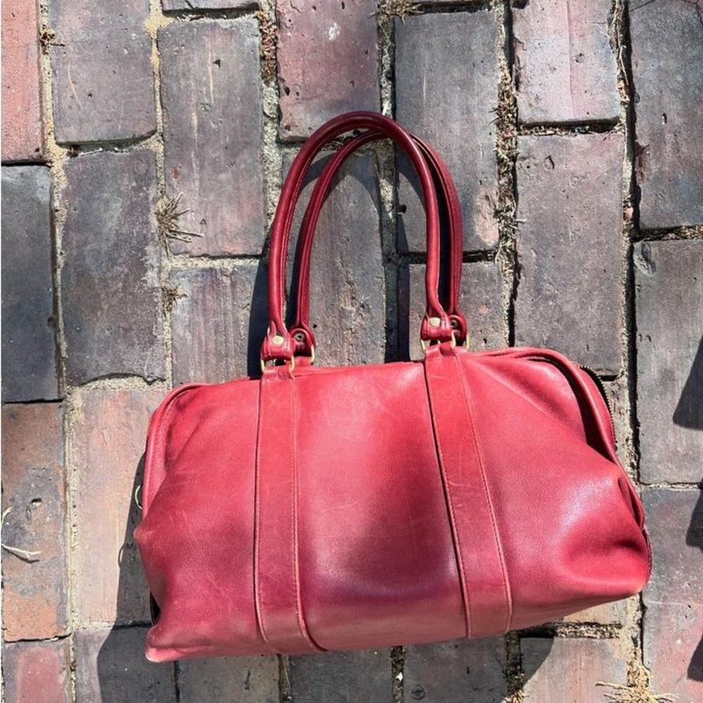 Vintage Coach Bag- Red